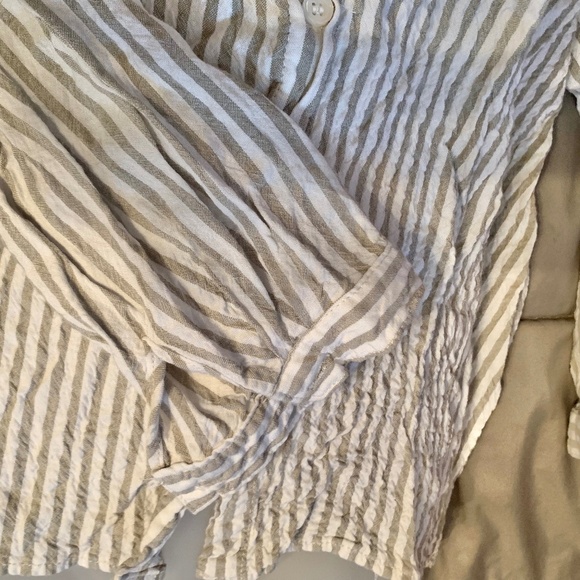 "Max Studio" button-down shirt, stripped, M - Picture 7 of 11